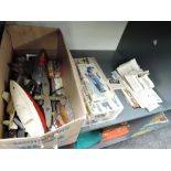 A collection of plastic made model kits including Airfix, Triang etc, mainly Fighter Planes from WW2