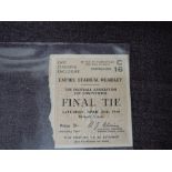 A 1948 F A Cup Final Ticket, Saturday April 24th, East Standing Enclosure, C16
