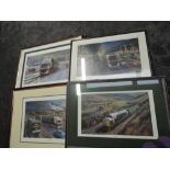 Four Limited Edition framed Prints after Alan Fearnley, all Eddie Stobart interest, Night Time In