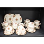 A selection of Adderly Fine Bone China floral teawares, to include eight, cups, various saucers,