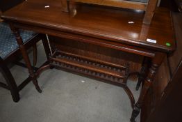 A Victorian mahogany side table, width approx. 92cm