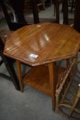 An early 20th Century oak octagonal occasional /coffee table