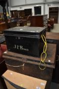 Two vintage deed boxes including J P Bond (James?)
