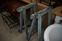 A pair of painters trestles, named for Wildings