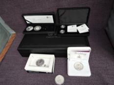 A collection of United Kingdom Single and Part Sets of Silver Coins, Northern Ireland and England