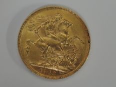 A 1912 George V United Kingdom Gold Sovereign