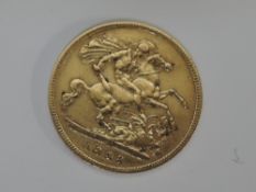 A 1898 Queen Victoria Gold Half Sovereign