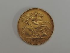 A 1906 Edward VII United Kingdom Gold Half Sovereign