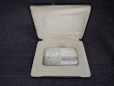 A 500 Grammes .999 Pure Silver Bar, hallmarked presented by C.E.Heath & Co Ltd on the occasion of