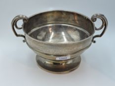 A silver rose bowl trophy cup bearing presentation inscription to side regarding the Westmorland &
