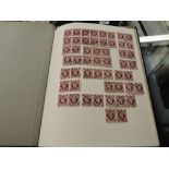 An album of George VI Used Stamps includes 1939-48 5 Shillings x24, 10 Shillings x89, One Pound x51,