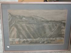 A gouache painting, Jennifer Smith, Blaneau Ffestiniog Merioneth Wales, 49 x 72cm, plus frame and