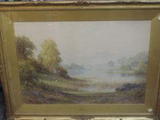 A watercolour, Sutton Palmer, Rydal Water, signed and attributed, 54 x 78cm, plus frame and glazed