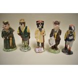 Five Beswick figures from the English folk collection.