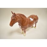 A Beswick Suffolk punch 'Hasse dainty' 1359, dark chestnut,restored.