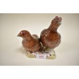 Beswick Grouse pair,2063 red brown gloss.