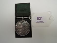 A Volunteer Long Service Medal, Jubilee Head (UK) with ribbon to Cola.Sergt.J.Croft L.V.B.P.W.O.