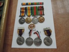Four British Medals to 682501 PTE.J.J.Falder 22-Lond.R, WWI British War Medal, Victory Medal, WWII