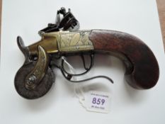 A Eprouvette style Flintlock Gunpowder Tester, Inscribed Patrick Liverpool on side, overall length