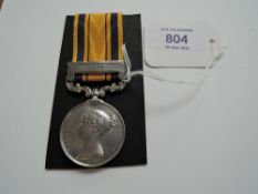 A 1879 South Africa Medal to 2235 PTE.E.Mincher.1st.Dn.Gns. with 1879 clasp and ribbon (this was the