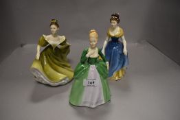 Two Royal Doulton figure studies including Melanie and Lynn also Francesca