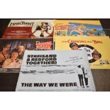 Five genuine vintage film quad posters of musical and comedy interest including Barbara Streisand