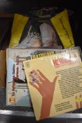 A selection of vinyl record albums a mixed lot including shellac etc