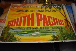 A genuine vintage film quad poster for the greatest musical ever South Pacific