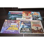 Four genuine vintage film quad posters of cult and horror interest including Revenge of the Dead and