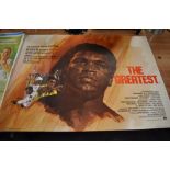 A genuine vintage film quad poster for The Greatest Muhammad Ali interest