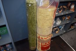 Two as new rolls of upholstery fabric in Chenille