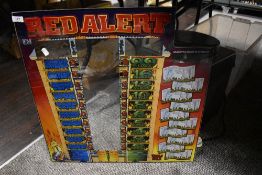 A modern one arm bandit or slot machine glass back for Red Alert