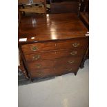 A 19th Century mahogany chest commode, converted to storage, width approx. 69cm
