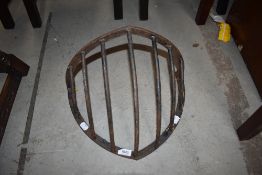 An antique animal hay feeder of small size