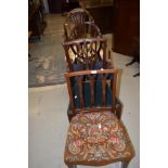 Five assorted period and later dining/carver chairs