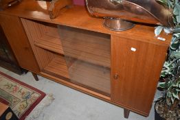 A vintage sapele bookcase