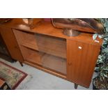 A vintage sapele bookcase