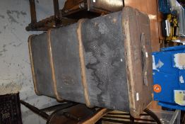 A vintage travel trunk, From the estate of the late Cedric Robinson, Guide over the Sands
