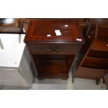 A reproduction Regency bedside or similar cabinet