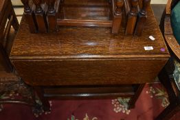 An early 20th Century oak tea trolley