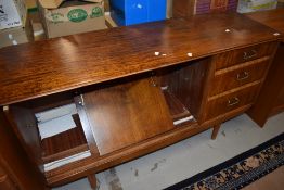 A vintage sapele sideboard (af)