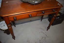 A Victorian mahogany side table, width approx. 90cm