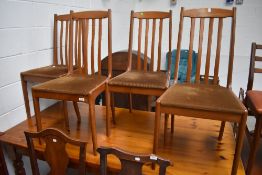 A set of four mid century dining chars in a Nathan design