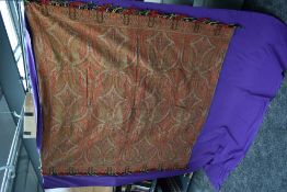 A Large mid Victorian Paisley wool woven shawl.