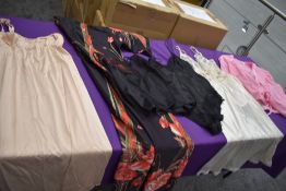 A collection of mixed vintage nylon lingerie and night wear.