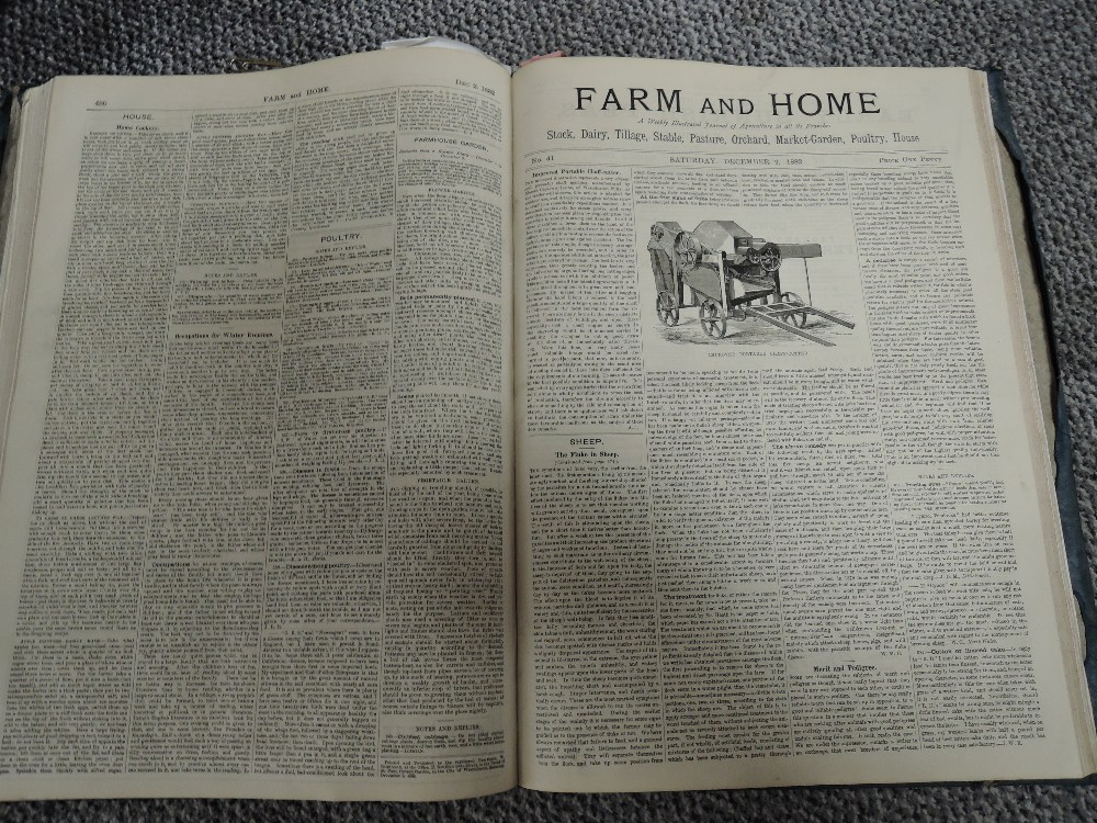 Two volumes of Farm and Home books