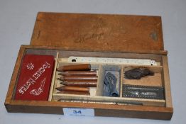 An early 20th century score keepers stationary set