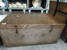 A vintage hand made tool or storage box