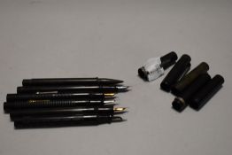 A selection of early fountain and Stylo pens including Calton Jewel and co London, a B&O and a