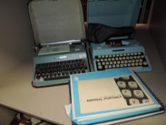 Two mid century typewriters including Olivetti lettera 32 and Imperial 200 with manuals